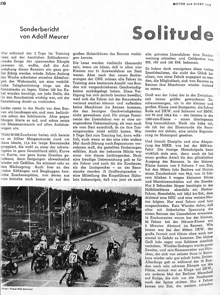 Int. Solitude Rennen